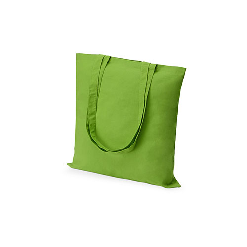 Вертикальная сумка из хлопка с логотипом Зеленый
