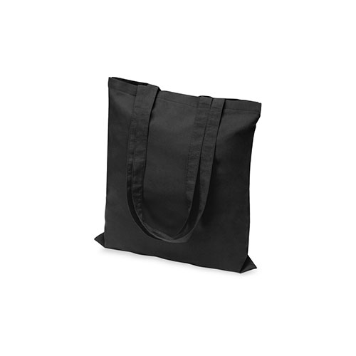 Вертикальная сумка из хлопка с логотипом Черный