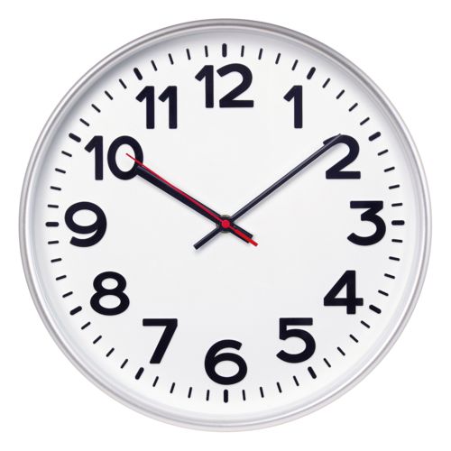 Настенные часы с логотипом Серебристый