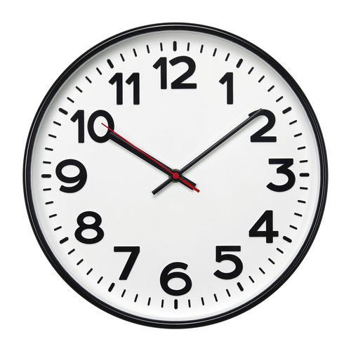 Настенные часы с логотипом Черный