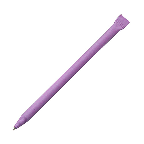 Ручка из картона без колпачка с логотипом Фиолетовый