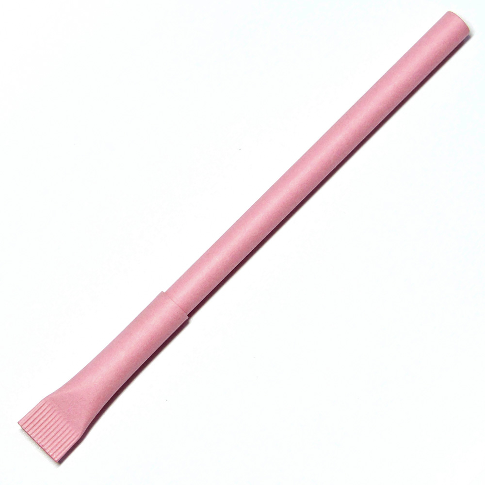Ручка из бумаги с колпачком с логотипом Розовый