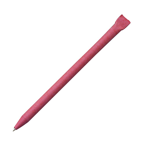 Ручка из картона без колпачка с логотипом Красный