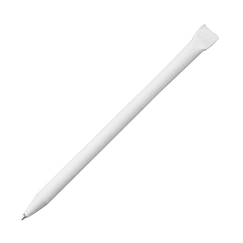 Ручка из картона без колпачка с логотипом Белый