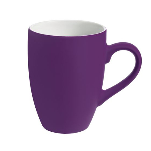 Округлая кружка с покрытием софт-тач (320 мл) Фиолетовый