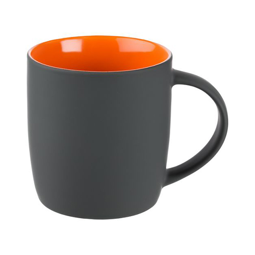 Кружка-бочонок с покрытием софт-тач (350 мл) Оранжевый