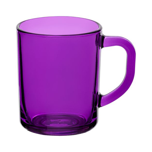 Стеклянная кружка с логотипом (250 мл) Фиолетовый