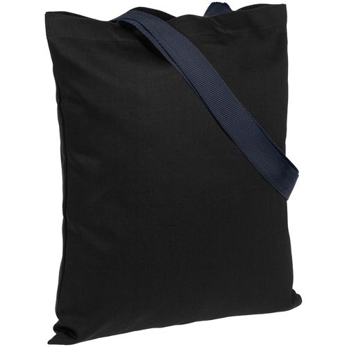 Цветная сумка шоппер с логотипом Темно-синий