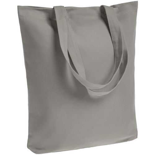 Холщовая сумка шоппер с печатью Серый