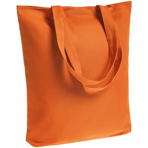 Холщовая сумка шоппер с печатью Оранжевый