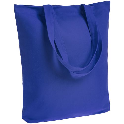 Холщовая сумка шоппер с печатью Синий