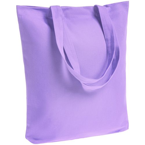 Холщовая сумка шоппер с печатью Сиреневый