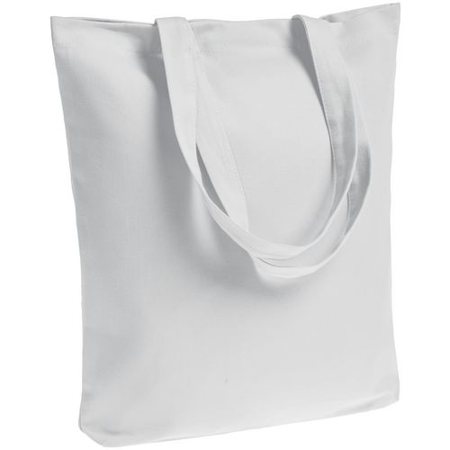 Холщовая сумка шоппер с печатью Белый