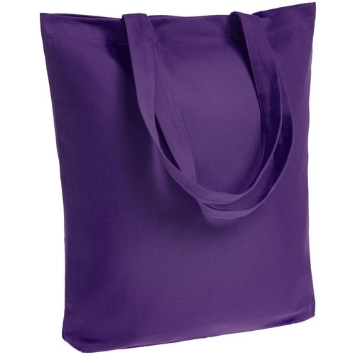 Холщовая сумка шоппер с печатью Фиолетовый