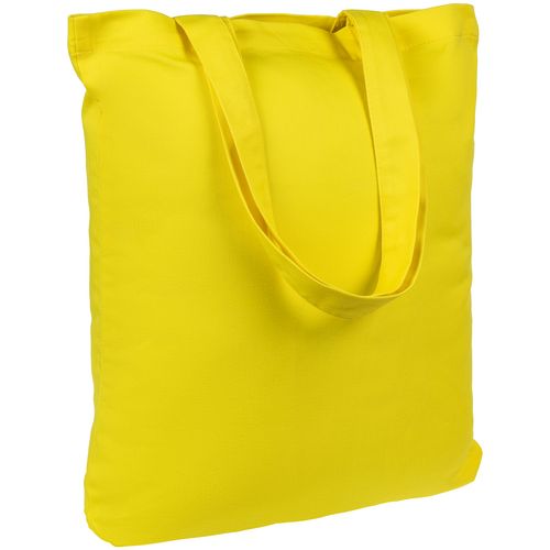 Холщовая сумка шоппер с печатью Желтый