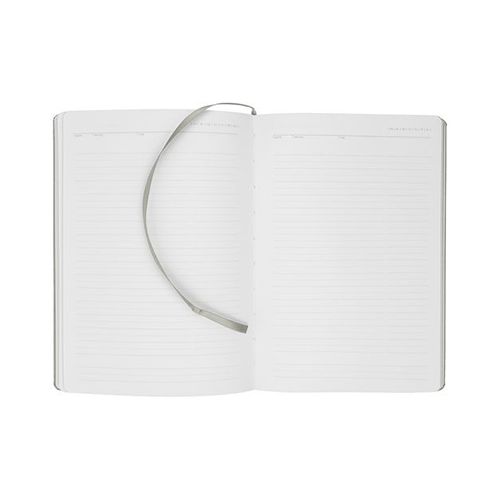 Кожаный ежедневник с логотипом (256 стр) Серый