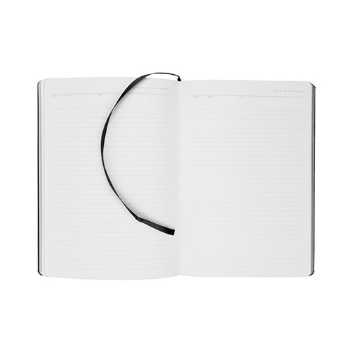 Кожаный ежедневник с логотипом (256 стр) Черный