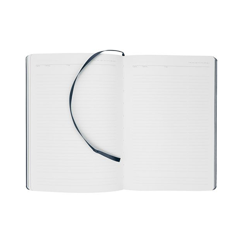 Кожаный ежедневник с логотипом (256 стр) Синий