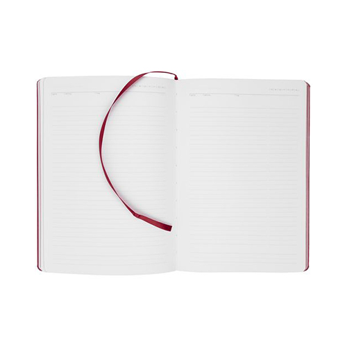 Кожаный ежедневник с логотипом (256 стр) Бордовый