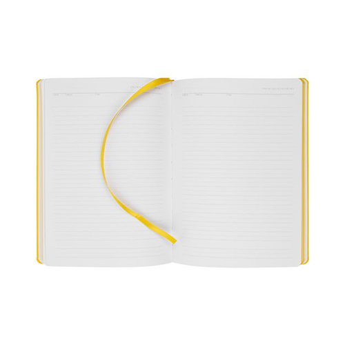 Кожаный ежедневник с логотипом (256 стр) Желтый