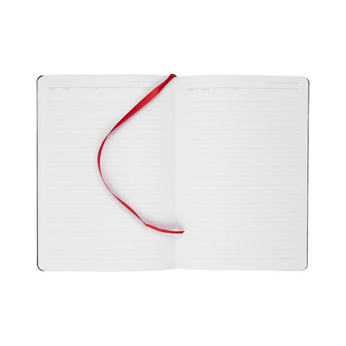 Кожаный ежедневник с логотипом и гибкой обложкой (256 стр) Красный