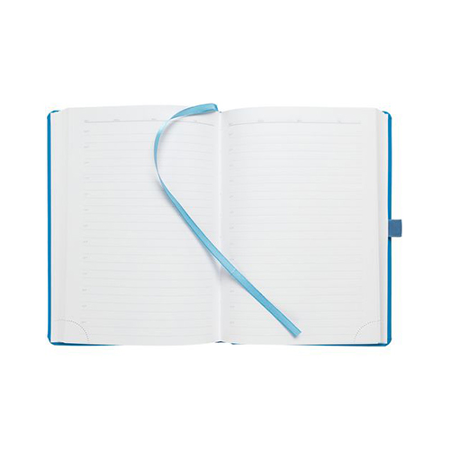 Недатированный ежедневник с логотипом (336 стр) Голубой