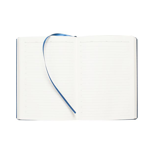 Ежедневник с золотистым обрезом и логотипом Синий
