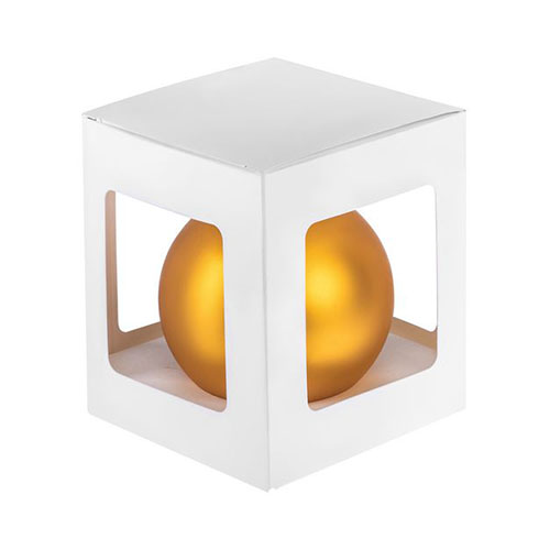 Матовый елочный шар с логотипом Желтый