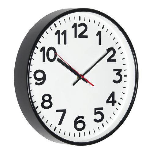 Настенные часы с логотипом Черный