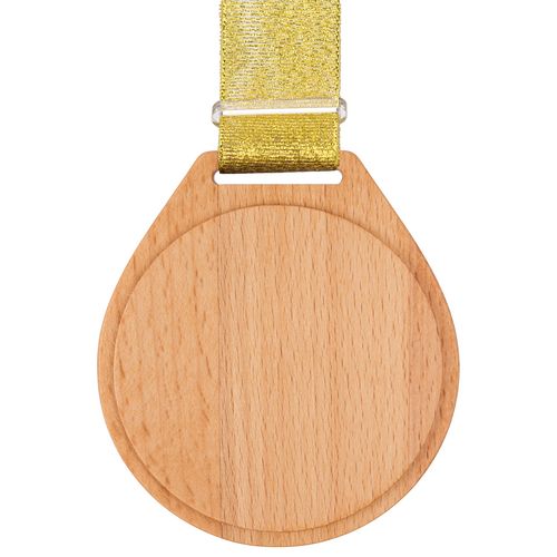 Деревянная медаль с логотипом Круглая