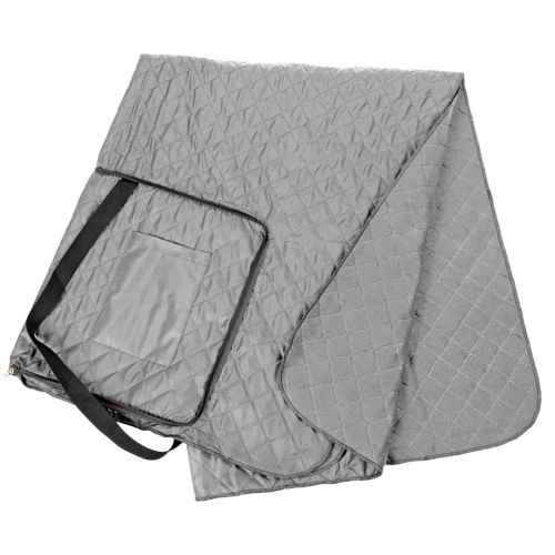 Плед для пикника с непромокаемой подкладкой с логотипом Серый