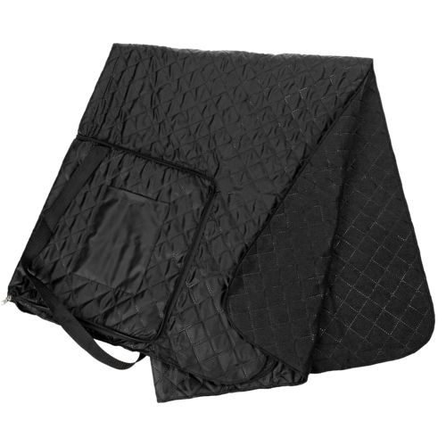 Плед для пикника с непромокаемой подкладкой с логотипом Черный