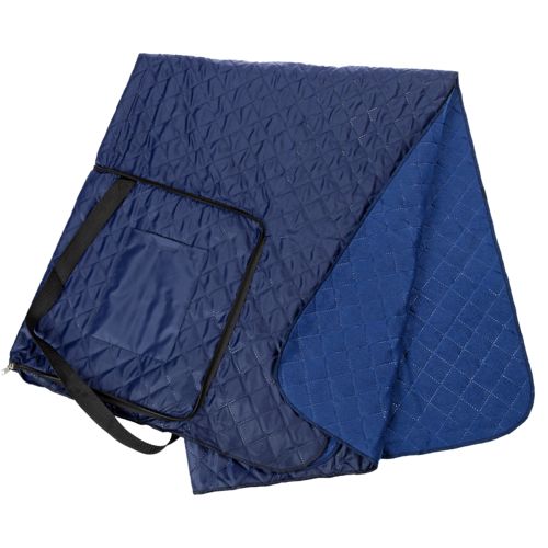 Плед для пикника с непромокаемой подкладкой с логотипом Темно-синий