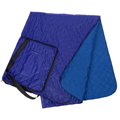 Плед для пикника с непромокаемой подкладкой с логотипом Синий