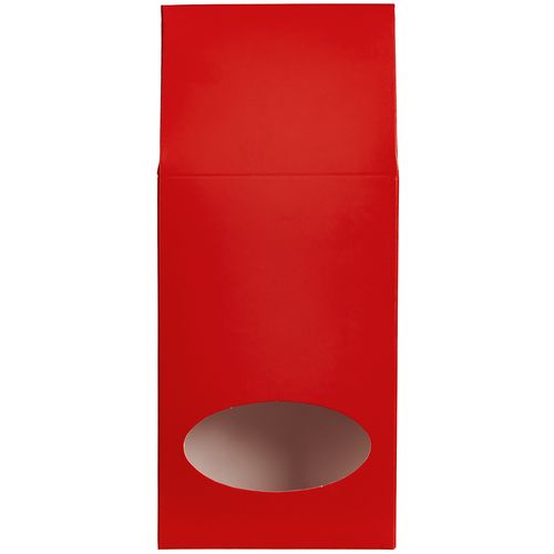 Коробочка для чая с логотипом и окном Красный