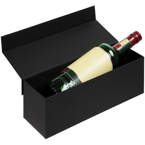 Коробка под бутылку с логотипом Черный