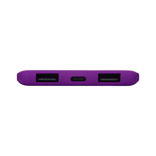 Супертонкое зарядное устройство с логотипом (5000 mAh) Фиолетовый