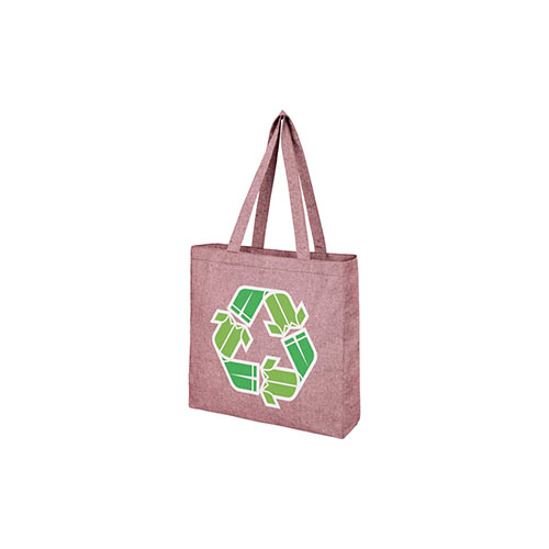 Эко-сумка из переработанного хлопка с логотипом Розовый