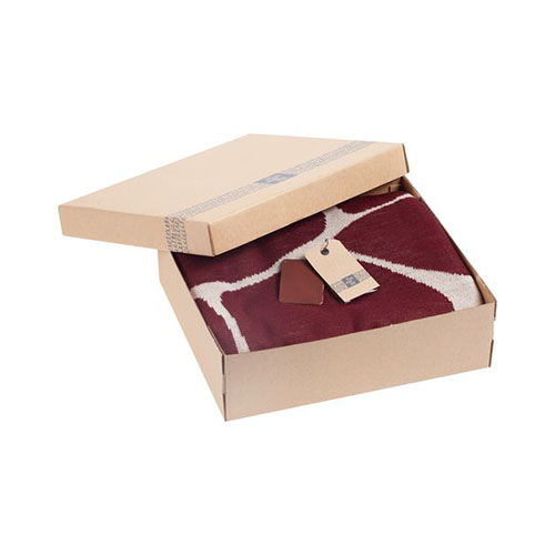 Коробка для пледа с логотипом Крафт