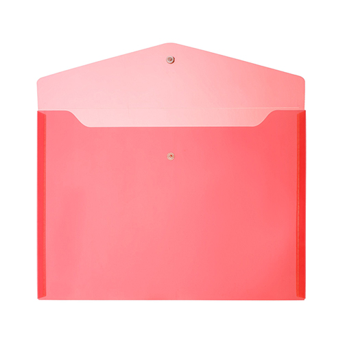 Папка-конверт на кнопке с логотипом Красный