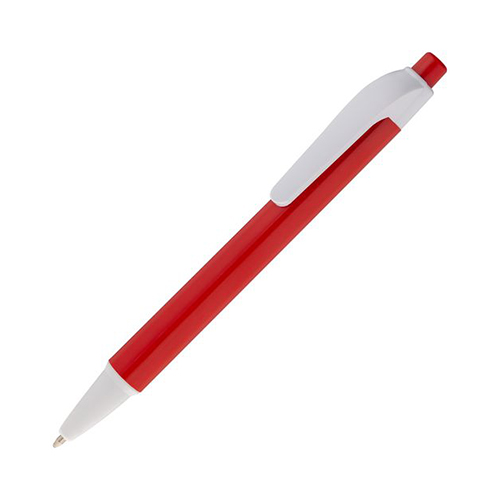 Блокнот на пружине с логотипом и ручкой Красный