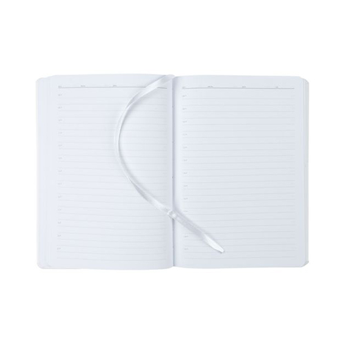 Ежедневник с твердой обложкой с логотипом (256 стр) Белый
