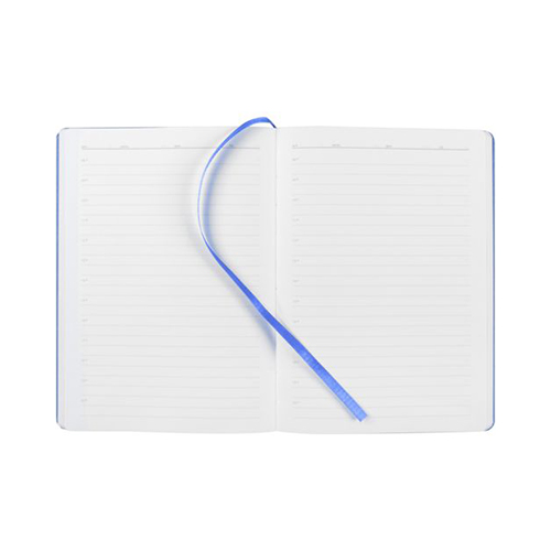 Ежедневник с твердой обложкой с логотипом (256 стр) Голубой