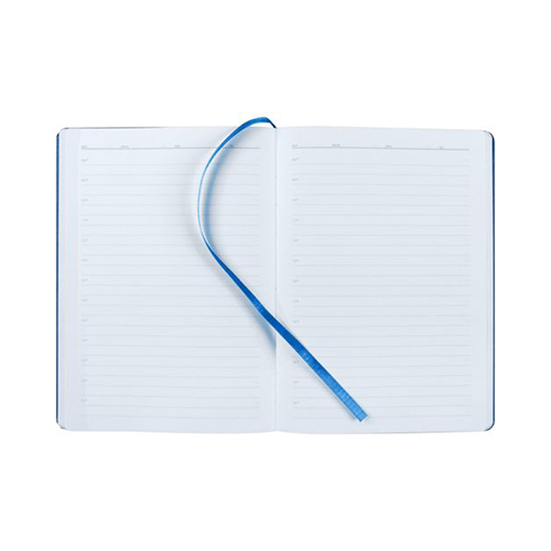Ежедневник с твердой обложкой с логотипом (256 стр) Синий