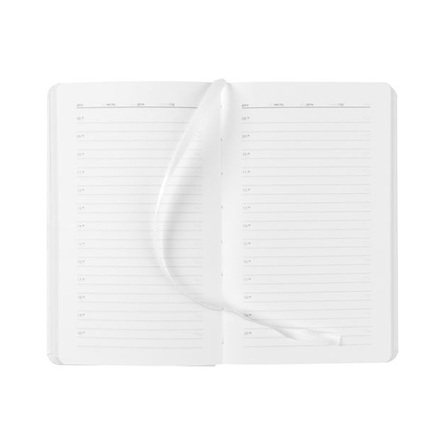 Ежедневник с твердой обложкой с логотипом (336 стр) Белый