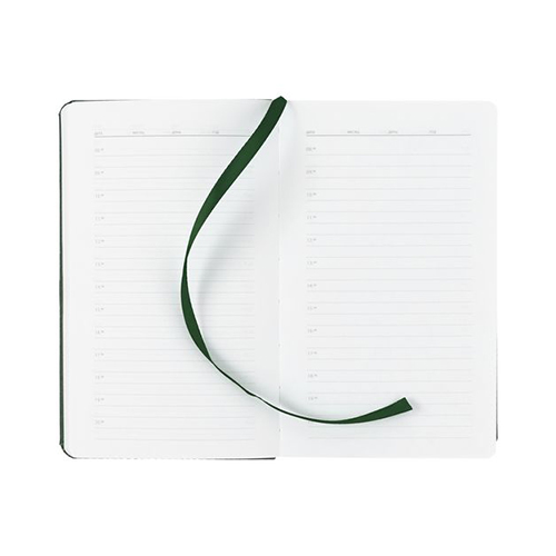 Ежедневник с твердой обложкой с логотипом (336 стр) Зеленый