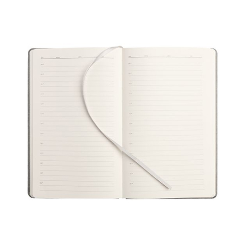 Кожаный ежедневник с логотипом (192 стр) Серый