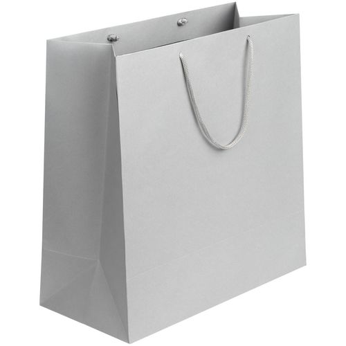 Бумажный пакет с логотипом из дизайнерской бумаги (большой) Белый
