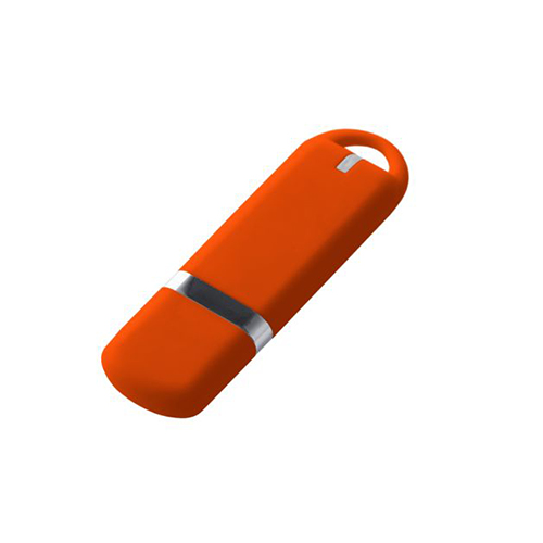 Софт-тач флешка с логотипом Оранжевый
