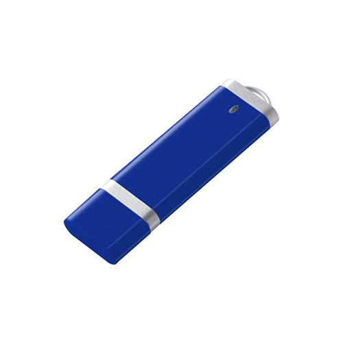Пластиковая флешка с логотипом Синий
